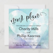 ハートアクアパープル結婚延期の新しい計画カード (正面)