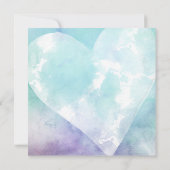 ハートアクアパープル結婚延期の新日付カード (裏面)