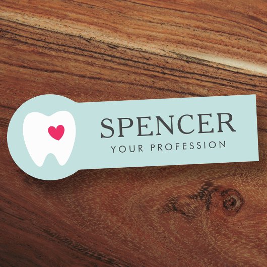 ハートアクアブルー歯科医科歯科クリニック歯 名札