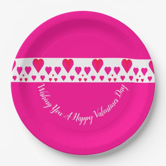 ハートアクセント設計 ペーパープレート (正面)