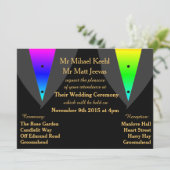 ハートアグローとプライドゲイ結婚式招待状 招待状 (スタンド正面)