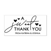 ハートアスイートサンキューユー結婚式の引き出物 ラバースタンプ (インプリント)