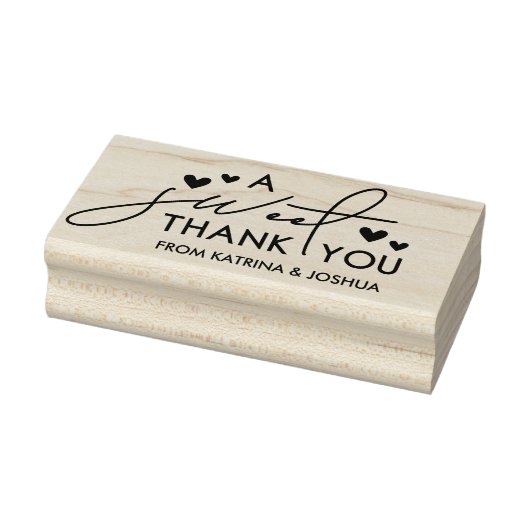 ハートアスイートサンキューユー結婚式の引き出物 ラバースタンプ (スタンプ)