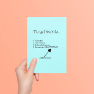 ハートアタック お大事に ポストカード