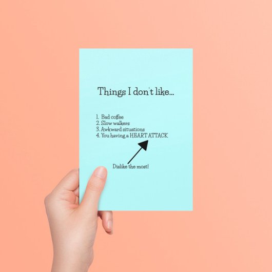 ハートアタック お大事に ポストカード