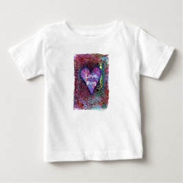 ハートアニマルプリントベビーツツ ベビーTシャツ
