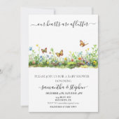 ハートアフターバタフライワイルドフラワー 招待状 (正面)