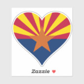 ハートアリゾナ国旗 シール (シート)