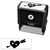 ハートアローカスタムモノグラム セルフインキングスタンプ (インサイチュ)