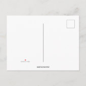 ハートアンドスターズバレンタインデーダンス招待状 インビテーションポストカード (裏面)