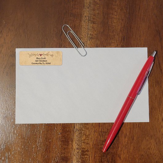 ハートアンドスターズ住所 シール