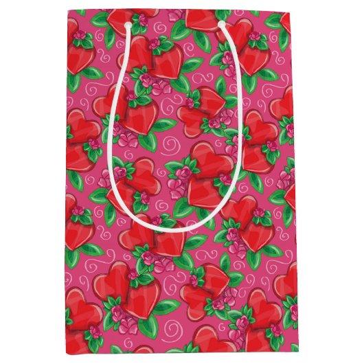 ハートアンドラブミディアム抱き枕 ミディアムペーパーバッグ (正面)