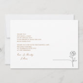 ハートアンパサンド真珠&プロセッコブライダルシャワー サンキューカード (裏面)