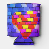 ハートアートクーラーボックス 缶クーラー (正面)