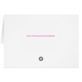 ハートアートハッピーバレンタインデーカード (裏面横)