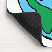 ハートアートワールドエコフライドアイコンハッピーアースクリパ マウスパッド (コーナー)