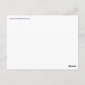 ハートアート ポストカード - 感謝 (裏面)