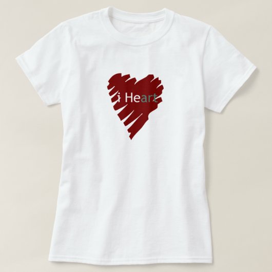 ハートアート Tシャツ (デザイン正面)