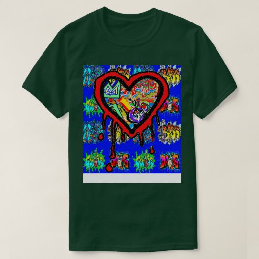 ハートアーバングラフィティスプレー Tシャツ (デザイン正面)