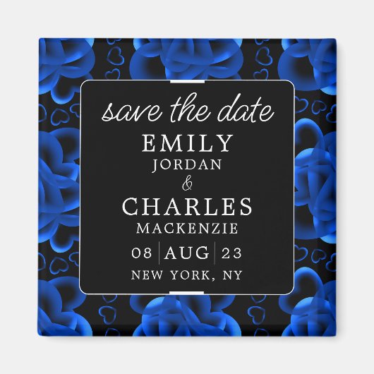 ハートア豊穣エレガントな結婚式 マグネット (正面)