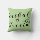 ハートイウスクアルヘリア枕バスク国旗 クッション (裏面)