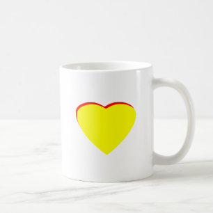 ハートイエローレッド結婚式招待状ザミュージアムザズ コーヒーマグカップ