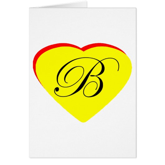 ハートイエローレッドB結婚式招待状ザミュージアムZ (正面)