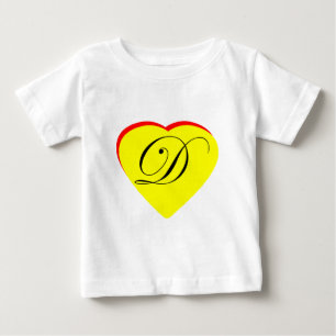 ハートイエローレッドD結婚式招待状ザ・ミュージアムZ ベビーTシャツ