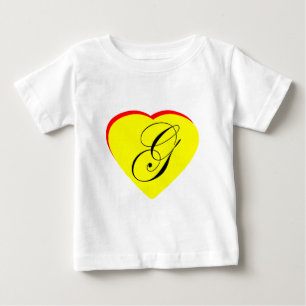 ハートイエローレッドG結婚式招待状ザ・ミュージアムZ ベビーTシャツ