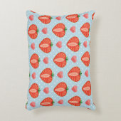 ハートイチゴと水玉模様とハート アクセントクッション (正面(垂直))