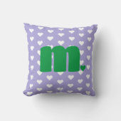 ハートイニシャルiPhone / iPadケース クッション (正面)