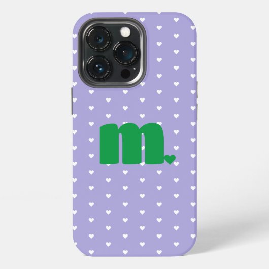 ハートイニシャルiPhone / iPadケース iPhoneケース (裏面)