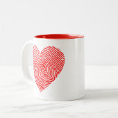 ハートインクツートーンコーヒーマグ ツートーンマグカップ (正面左)