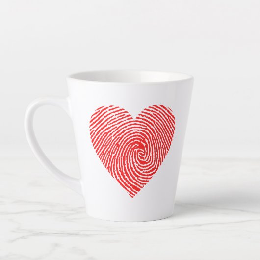ハートインクラテマグカップ カフェラテマグ (左)