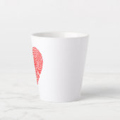 ハートインクラテマグカップ カフェラテマグ (正面)