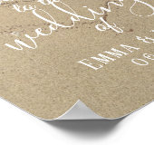 ハートインサンドビーチ結婚式歓迎 ポスター (角)