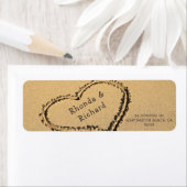 ハートインサンドビーチ結婚式 ラベル (インサイチュ)