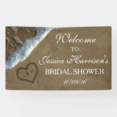 ハートインザサンドビーチブライダルシャワー 横断幕 (横)