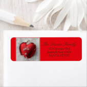 ハートインスノーホリデー住所 シール (インサイチュ)