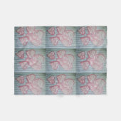 ハートインヴィンテージ フリースブランケット (正面(横))