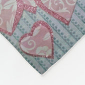 ハートインヴィンテージ フリースブランケット (角)