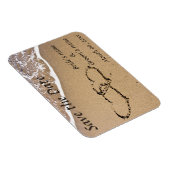 ハートイン砂セーブザデートマグネット マグネット (右側)