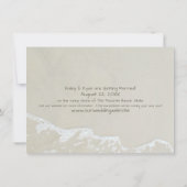 ハートイン砂ビーチ結婚式 セーブザデート (裏面)