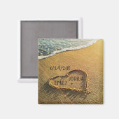 ハートイン砂熱帯ビーチ マグネット (正面/裏面)