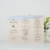 ハートイン砂結婚式 プログラムテンプレート (スタンド正面)