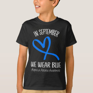 ハートイン9月We衣服ブルーアルペシアアレアタAw Tシャツ