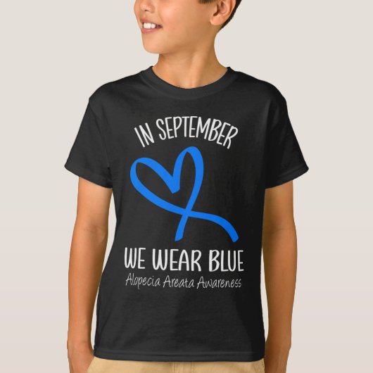 ハートイン9月We衣服ブルーアルペシアアレアタAw Tシャツ (正面)
