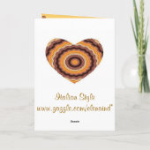 ハートイン・フレーム – 父の日 カード (裏面)