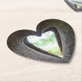 ハートインLOVEハートコースター ペーパーコースター (アングル)