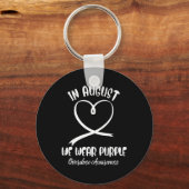 ハートインWe威厳がある衣服パープルオーバードーズ認識度 キーホルダー (裏面)